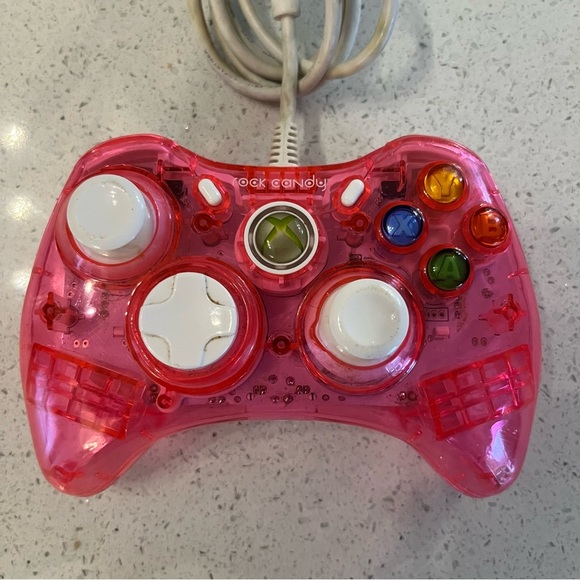 Pink Palooza Rock Candy Wired Controller Transluscent XBOX 360 PL-3760 Tested - Picture 4 of 6